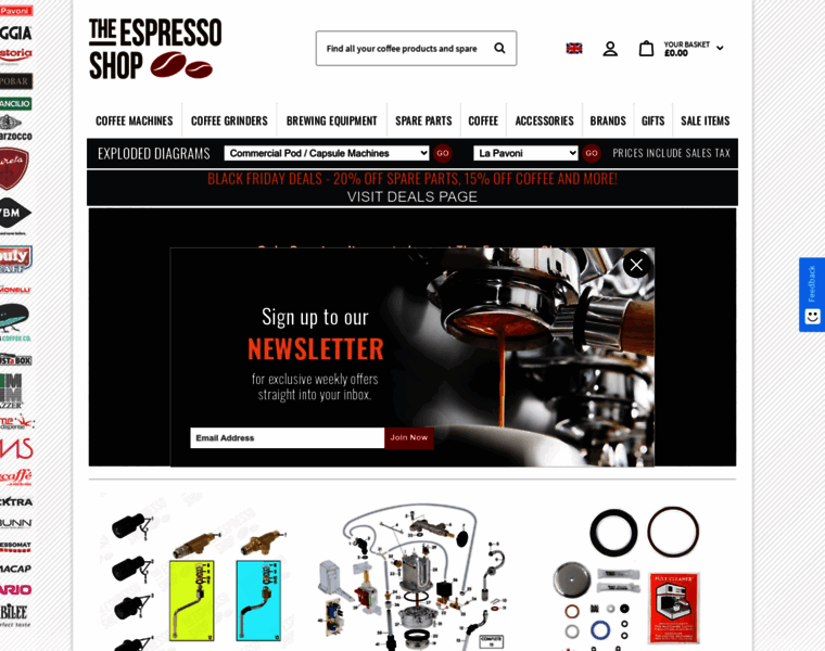 Theespressoshop.co.uk thumbnail