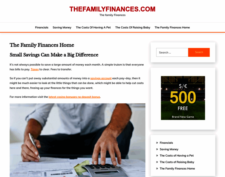 Thefamilyfinances.com thumbnail