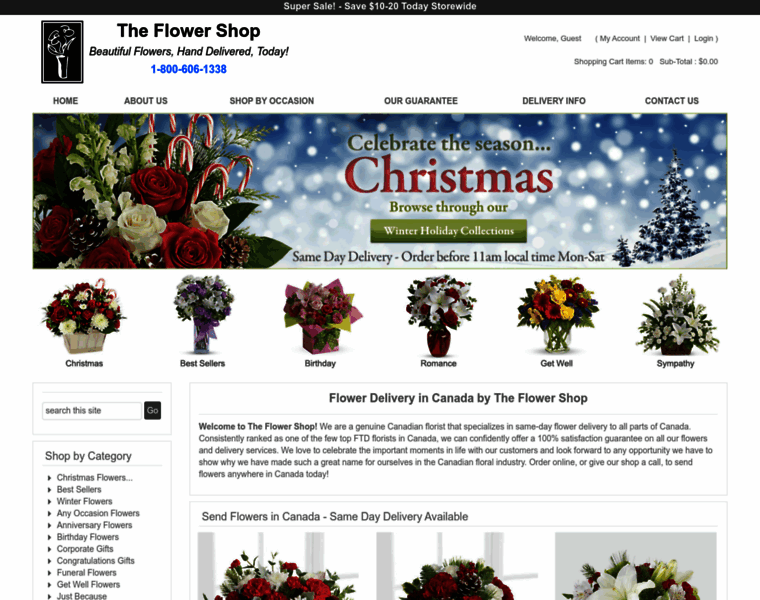 Theflowershop.ca thumbnail