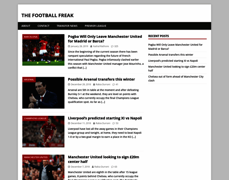 Thefootballfreak.com thumbnail