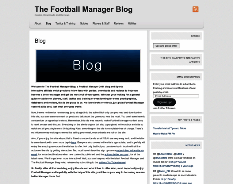 Thefootballmanagerblog.wordpress.com thumbnail