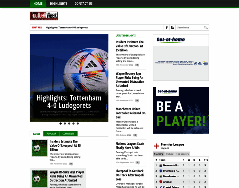 Thefootballweek.net thumbnail