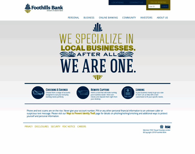 Thefoothillsbank.com thumbnail