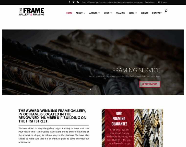 Theframe-gallery.co.uk thumbnail