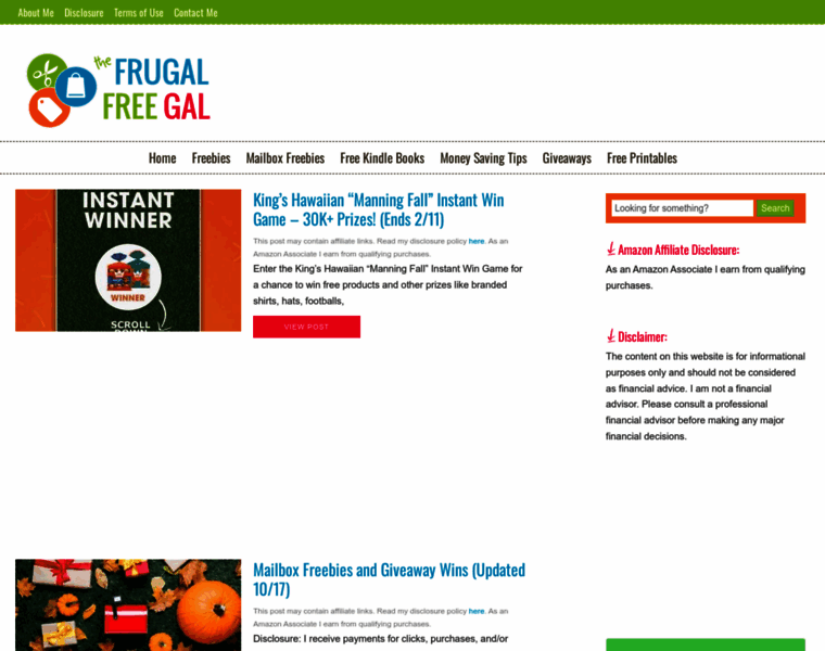 Thefrugalfreegal.net thumbnail