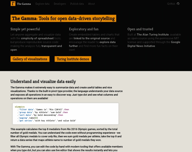 thegamma.net at WI. The Gamma: Tools for open data-driven storytelling ...