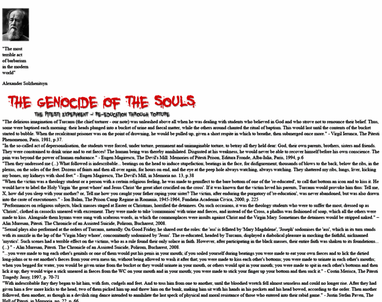 Thegenocideofthesouls.org thumbnail