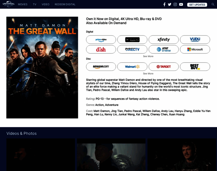 Thegreatwallmovie.com thumbnail