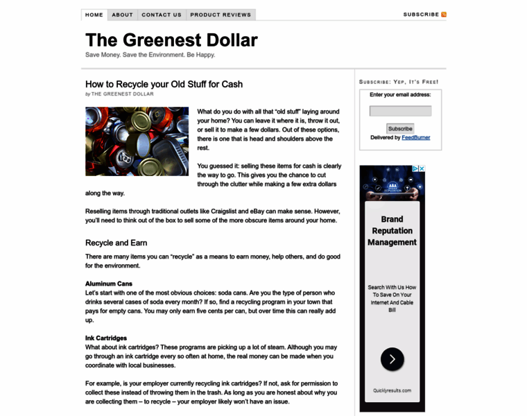 Thegreenestdollar.com thumbnail
