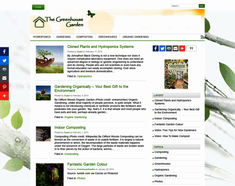 Thegreenhousegarden.com thumbnail