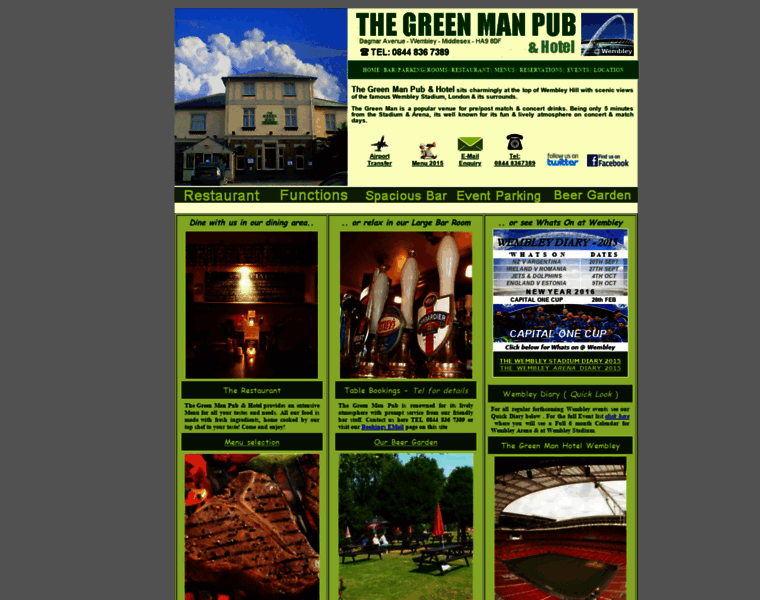 Thegreenmanhotelatwembley.co.uk thumbnail