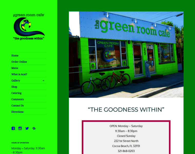 Thegreenroomcafe.com thumbnail