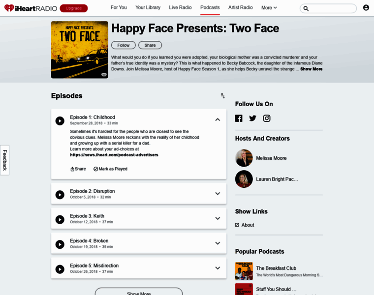 Thehappyfacepodcast.com thumbnail