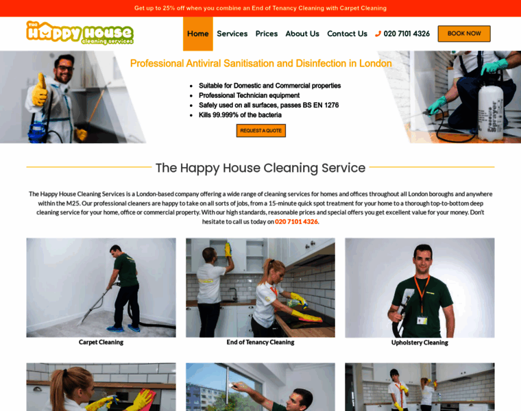 Thehappyhousecleaning.co.uk thumbnail