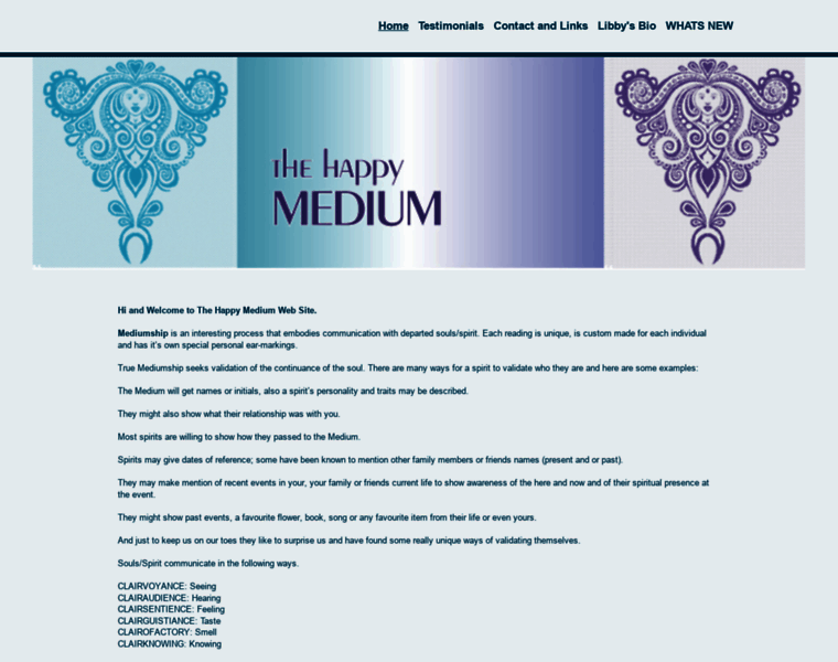 Thehappymedium-online.com thumbnail