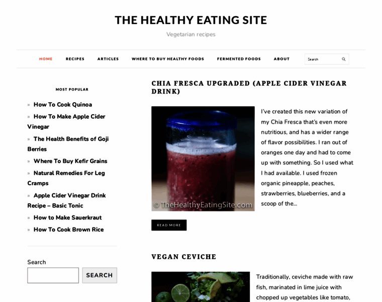 Thehealthyeatingsite.com thumbnail