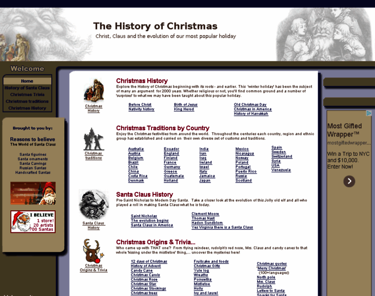 Thehistoryofchristmas.com thumbnail