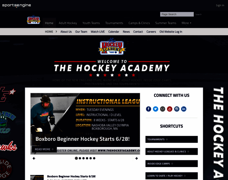 Thehockeyacademy.com thumbnail
