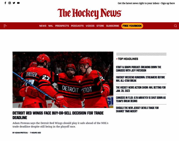 Thehockeynews.com thumbnail