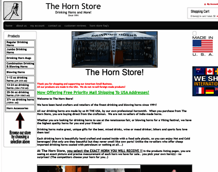 Thehornstore.com thumbnail