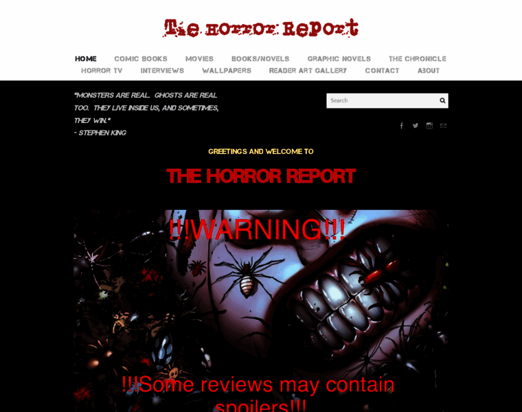 Thehorrorreport.com thumbnail