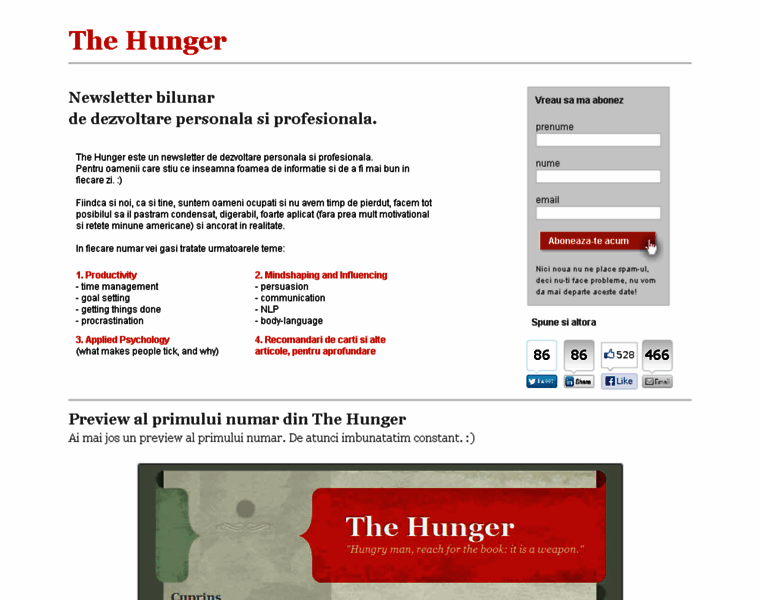 Thehunger.ro thumbnail