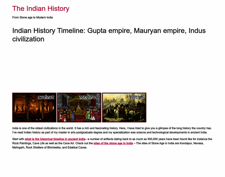 Theindianhistory.org thumbnail