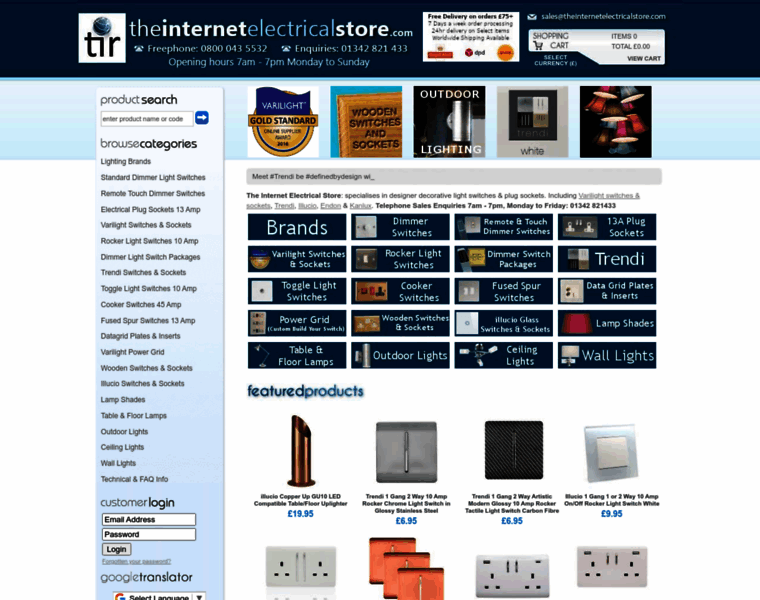 Theinternetelectricalstore.com thumbnail