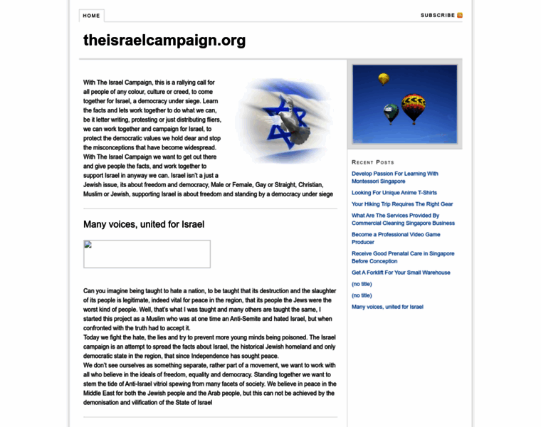 Theisraelcampaign.org thumbnail