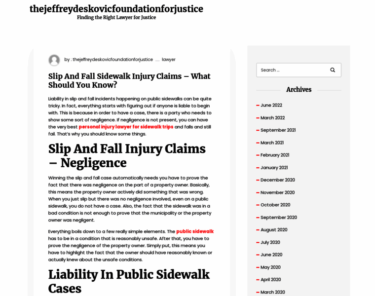 Thejeffreydeskovicfoundationforjustice.org thumbnail Thejeffreydeskovicfoundationforjustice.org thumbnail