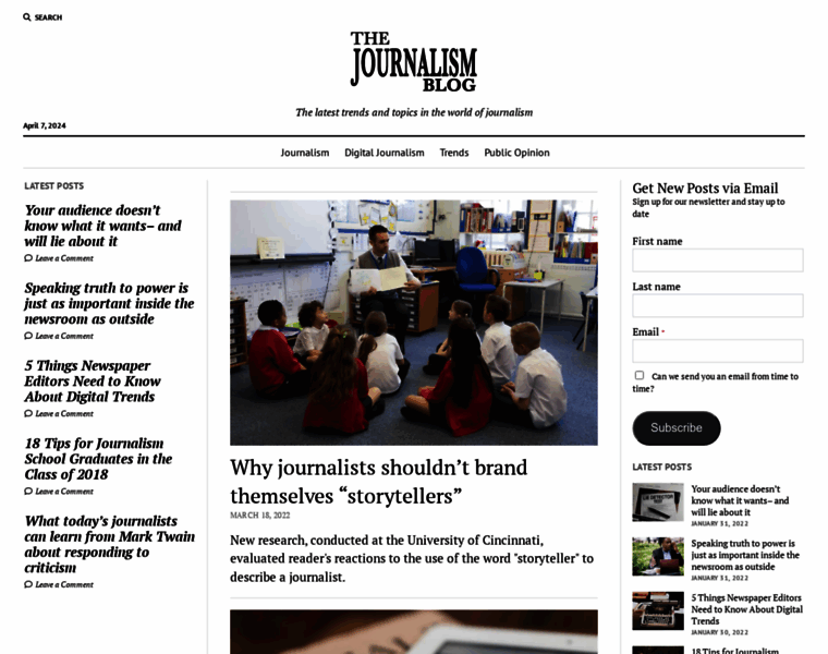 thejournalismblog.com at WI. The Journalism Blog - The latest trends ...