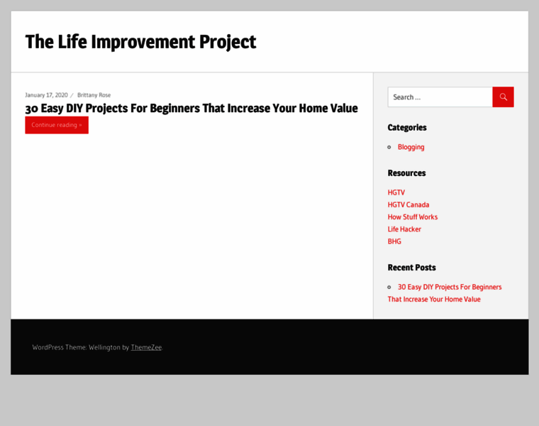 Thelifeimprovementproject.com thumbnail