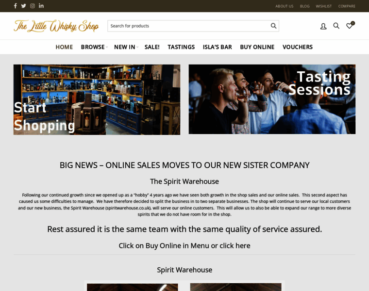 Thelittlewhiskyshop.co.uk thumbnail