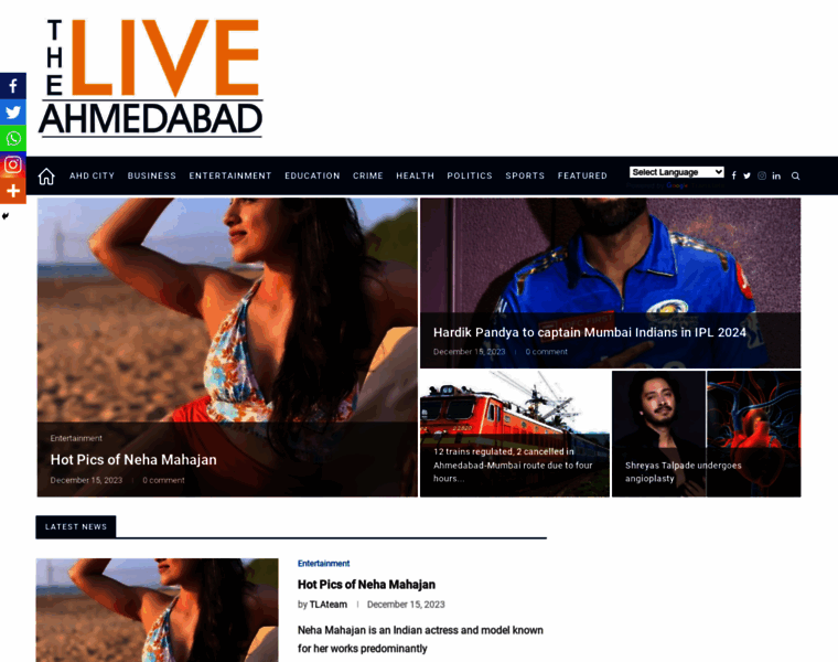 Theliveahmedabad.com thumbnail