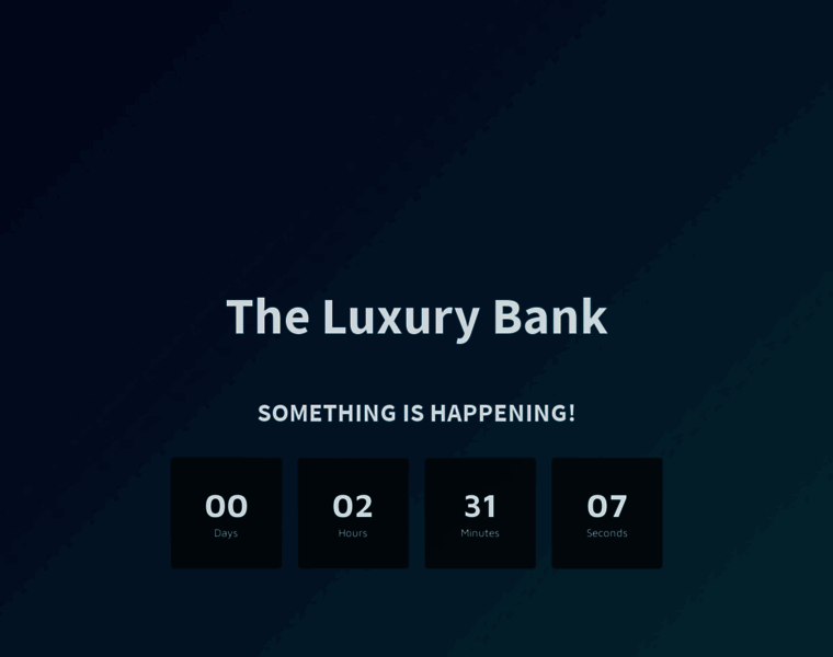 Theluxurybank.com thumbnail