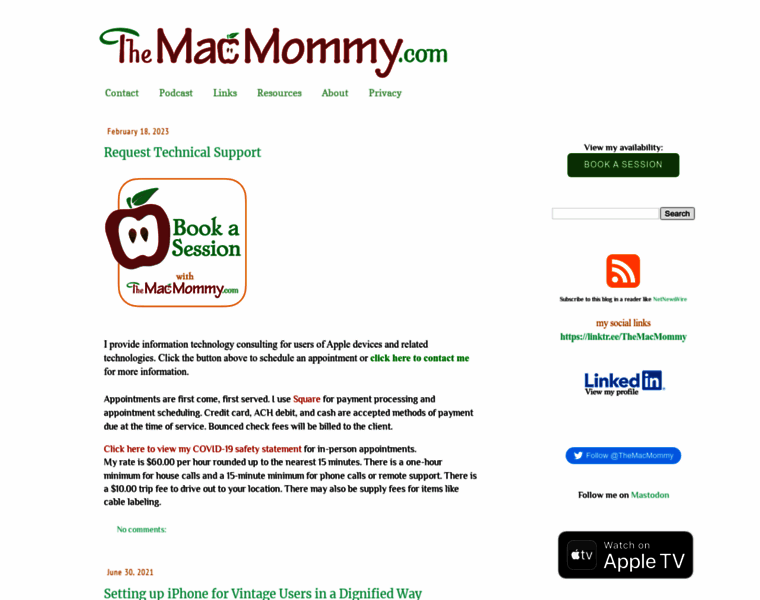 Themacmommy.com thumbnail