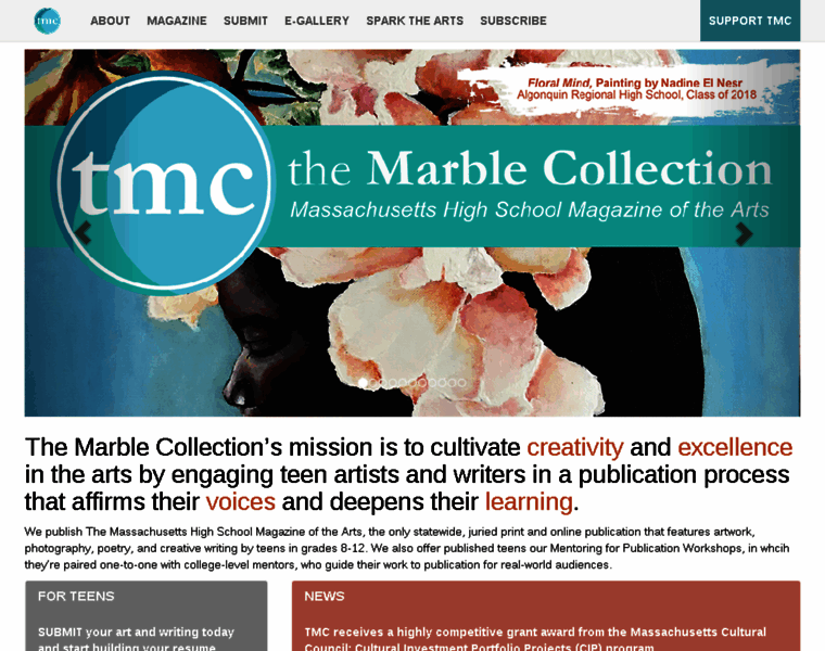 Themarblecollection.org thumbnail