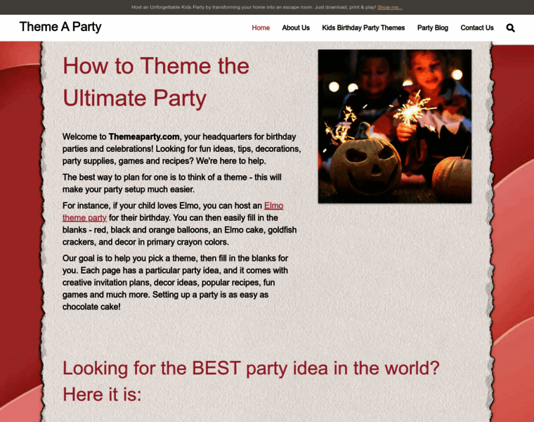 themeaparty.com at WI. Theme Party Ideas, birthday parties ...