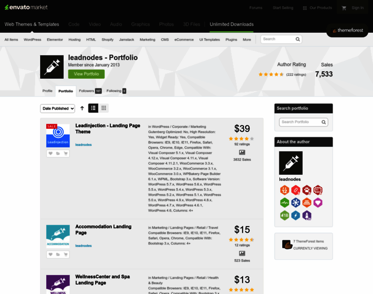 Themeinjection.com thumbnail