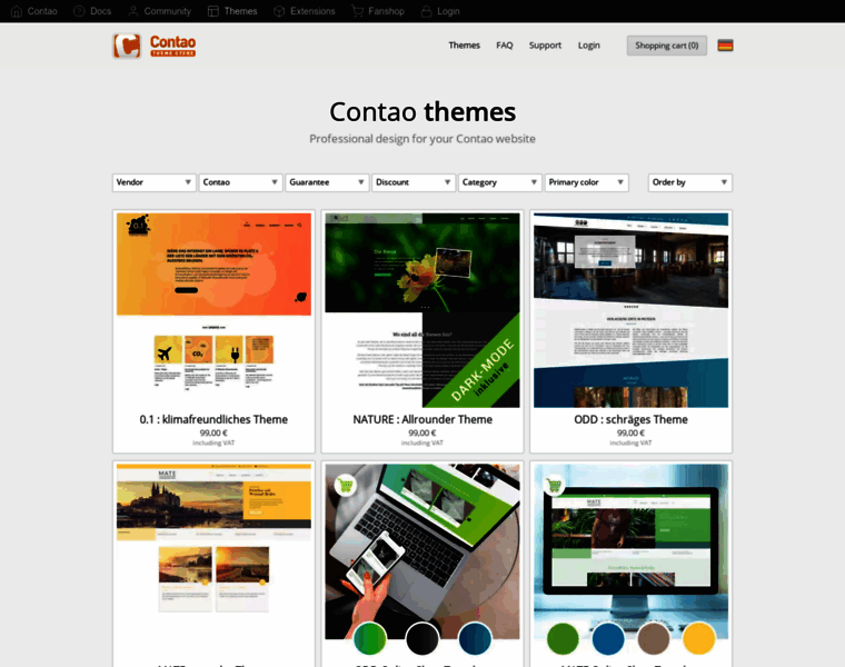 Themes.contao.org thumbnail