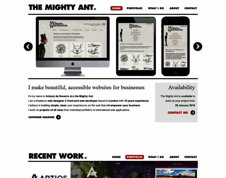Themightyant.net thumbnail