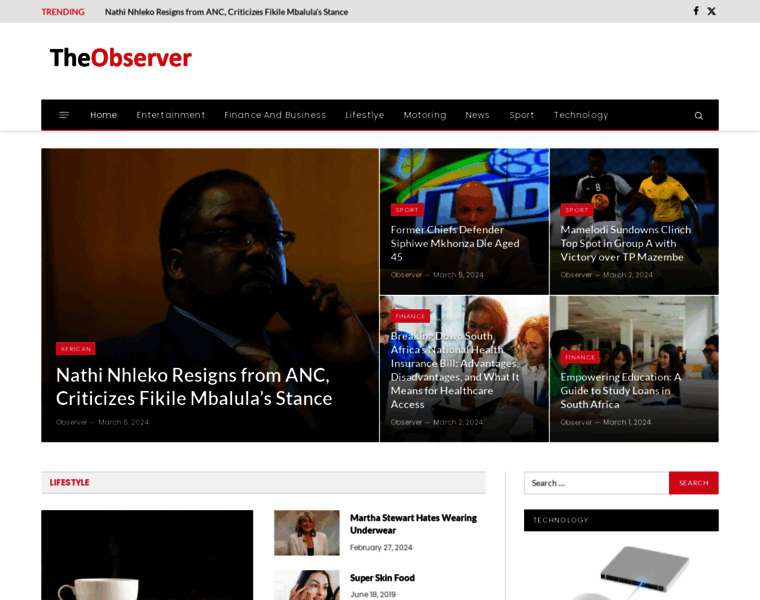 Theobserver.co.za thumbnail