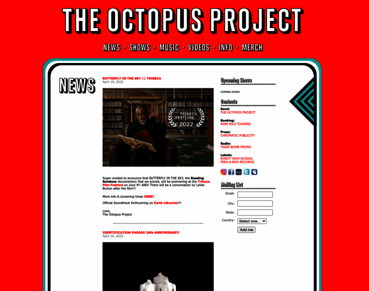 Theoctopusproject.com thumbnail