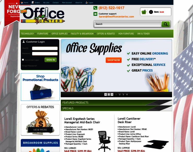 Theofficecenterinc.com thumbnail