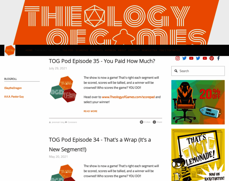 Theologyofgames.com thumbnail