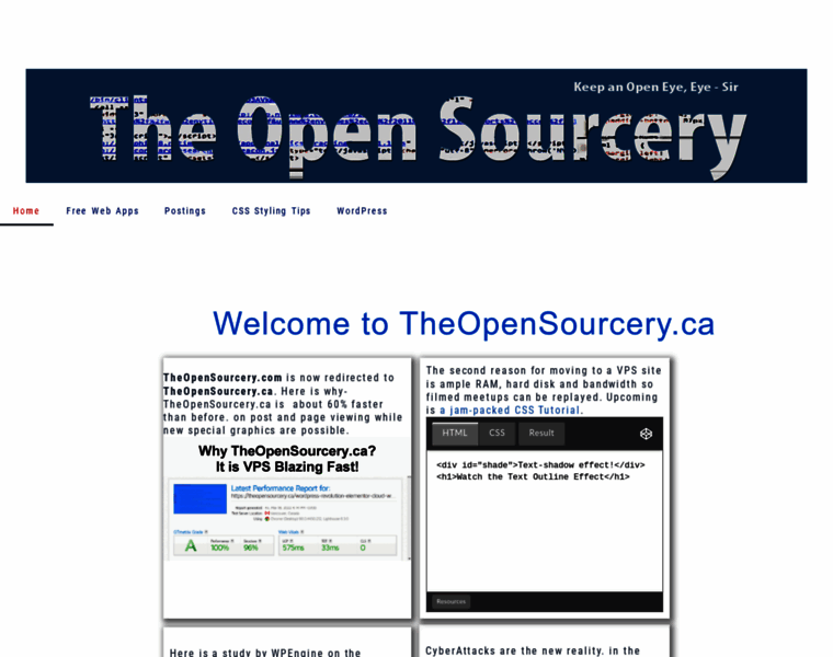 Theopensourcery.com thumbnail