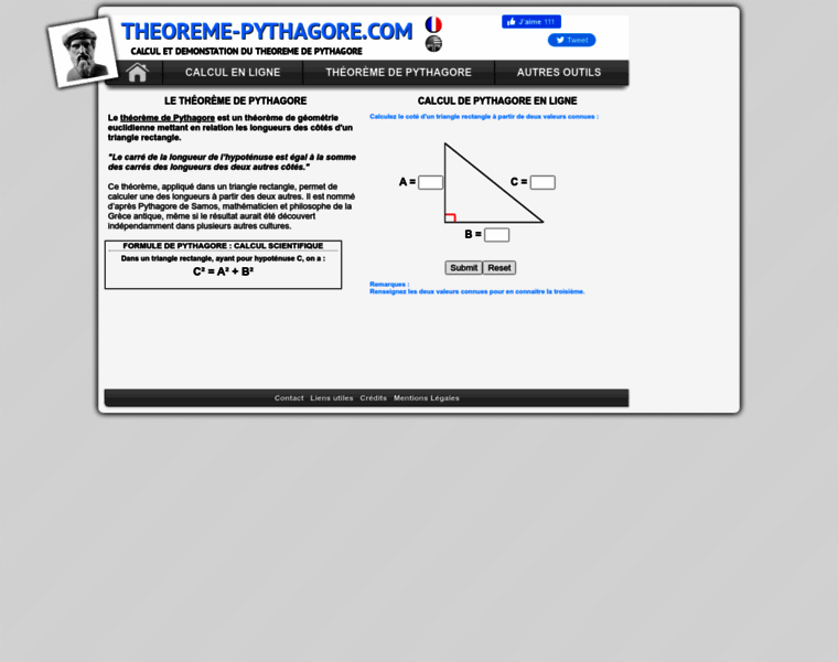 Theoreme-pythagore.com thumbnail