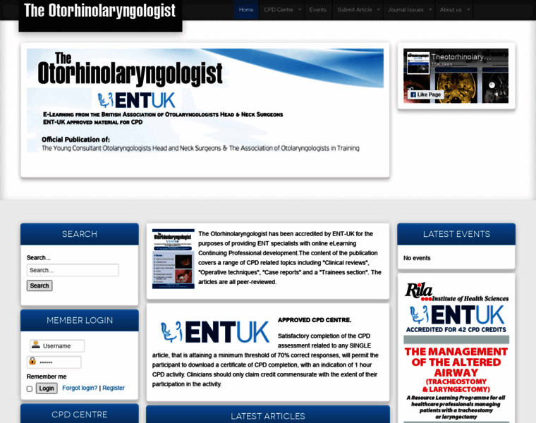 Theotorhinolaryngologist.co.uk thumbnail