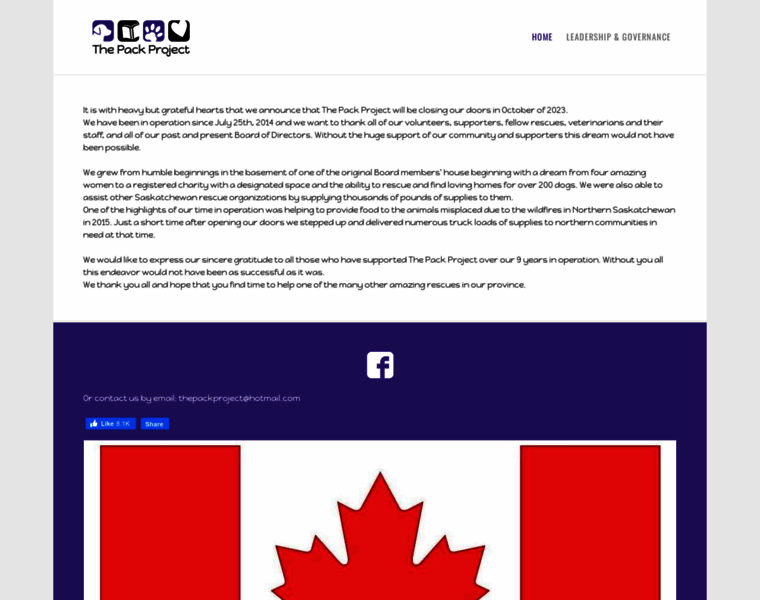 Thepackproject.ca thumbnail