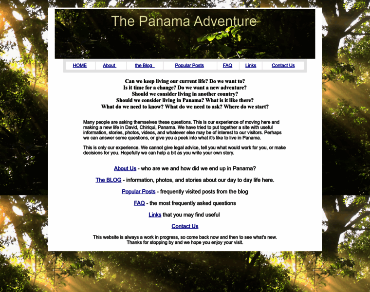 Thepanamaadventure.com thumbnail